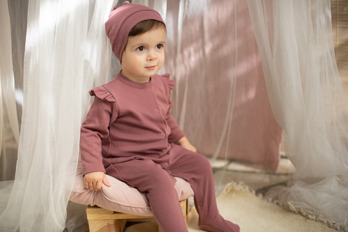 Tres Bien Czapka dla dziewczynki Pinokio - róż ciemny