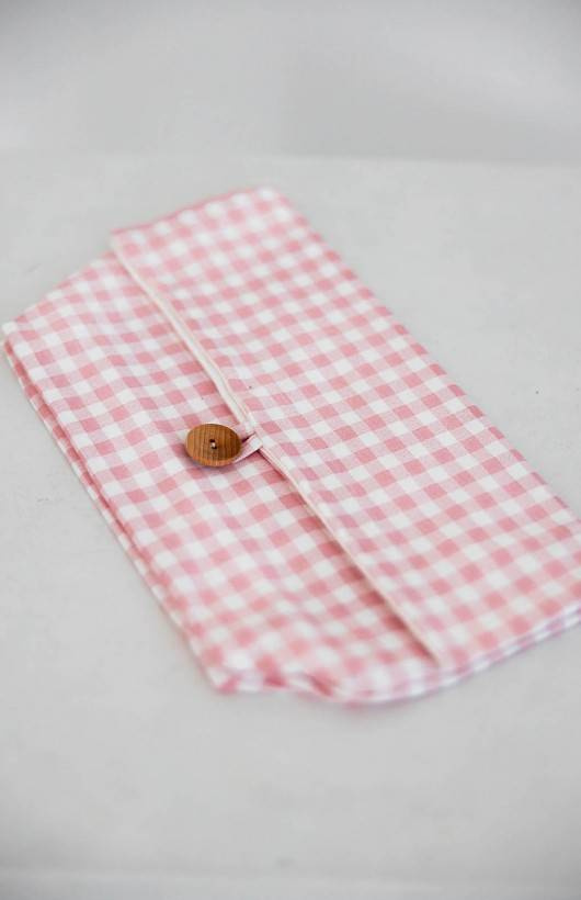 Thamar Saszetka/Kosmetyczka Sensis - ecru-różowy