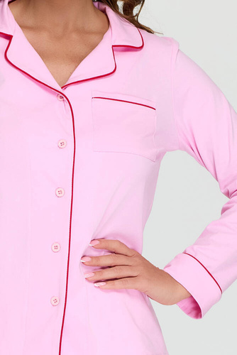 18 rozpinana piżama damska Bonamera różowy