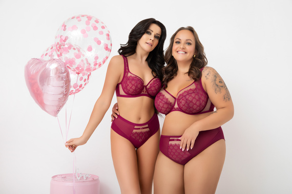 Biustonosz soft G006 Dayana Gorsenia różowy duży biust