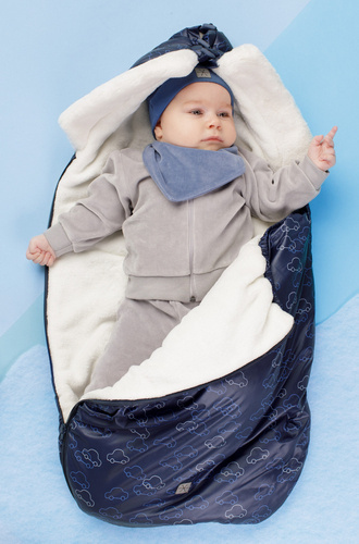 Winter Śpiworek do fotelika Pinokio - granat