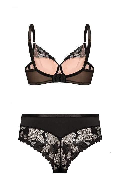 Hanna Figi brazyliany Mefemi – wysokie, koronkowe, z beżową siateczką