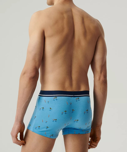 3MH-213 Bokserki męskie 3-pak Atlantic niebieski