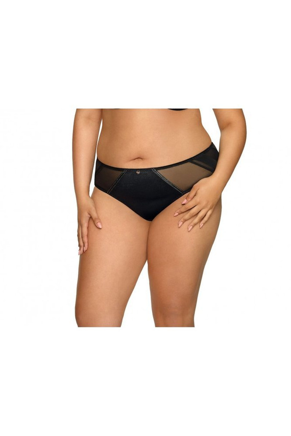 1920 Biustonosz usztywniany full cup Ava - czarny