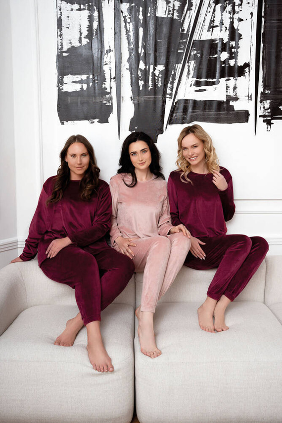 Akara Komplet damski Italian Fashion - róż pudrowy 