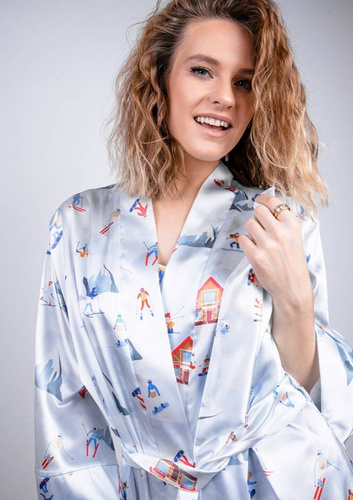 DK-P Christmas Podomka damska DKaren - błękit 015