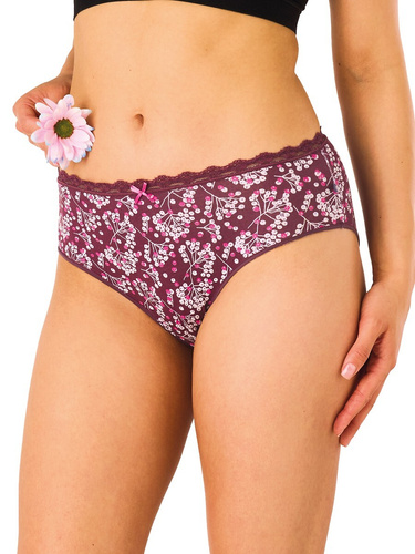Figi Midi Bikini Key LPC 557 B26 A2 2-Pak Bawełniane Wzorzyste