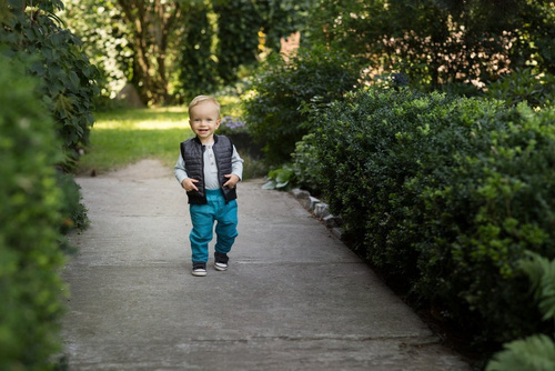 Body z długim rękawem polo "Little Car" Pinokio - ecru paski