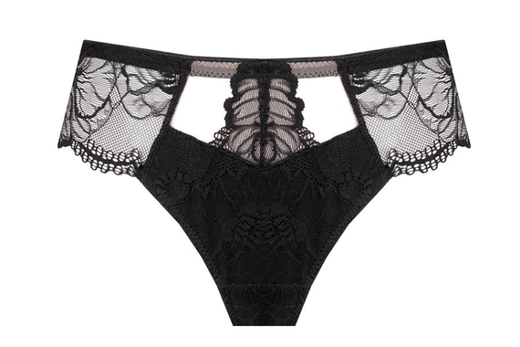 Figi koronkowe Belem Unikat czarne eleganckie komfortowe