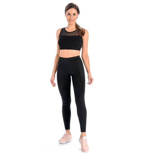 2202 Push Up Legginsy Sportowe Bawełniane Teyli-Czarne