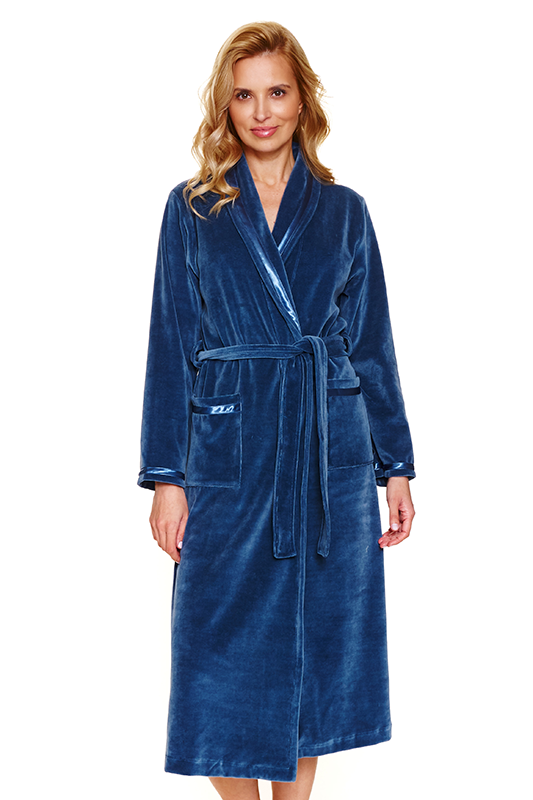 1078 Szlafrok damski Doctor Nap - deep blue