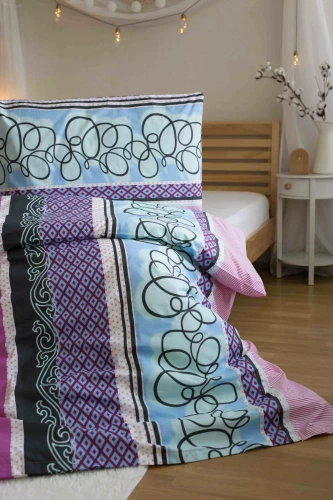 Purple Spin Pościel bawełniana Jerry Fabrics różowy