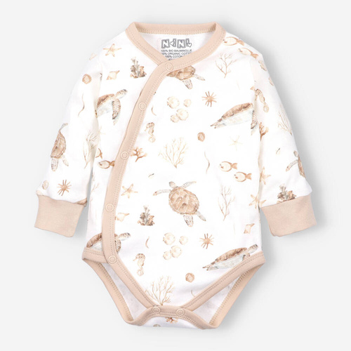 Turtles Body kopertowe z bawełny organicznej Nini druk