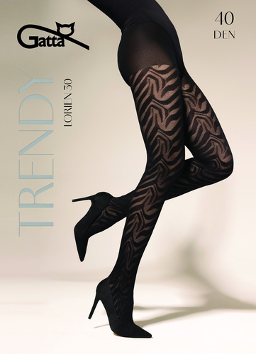 Rajstopy Gatta Trendy Lorien wz.30 40 den – matowe, wzorzyste, eleganckie