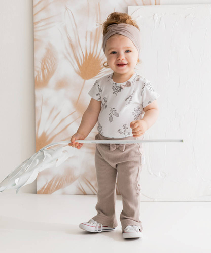 183095 Gaja Body z krótkim rękawem Nicol - kremowy