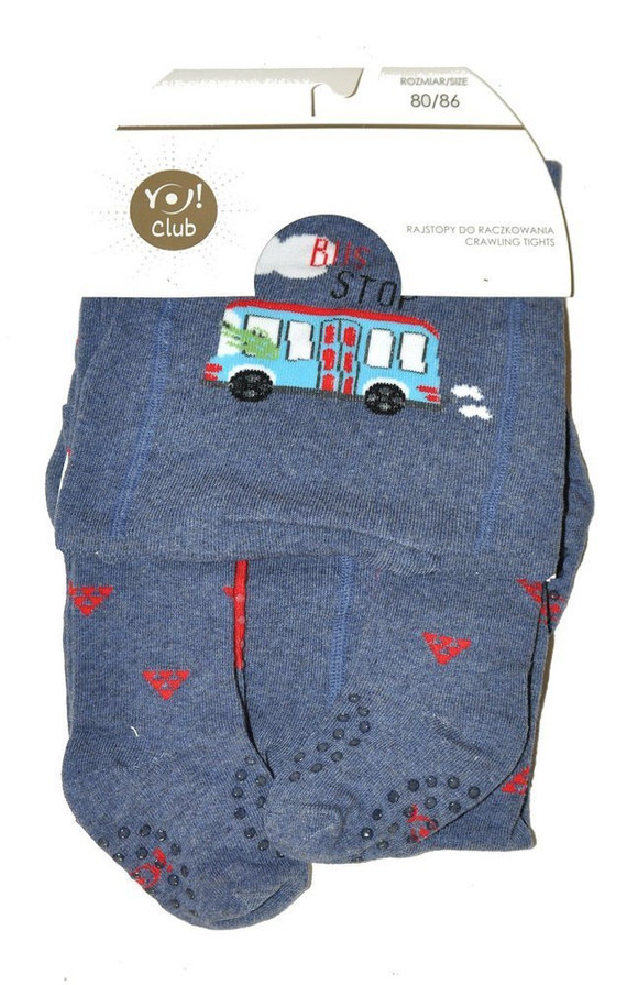 Rajstopy do raczkowania art.RA 25 mix kolor-chłopczyk