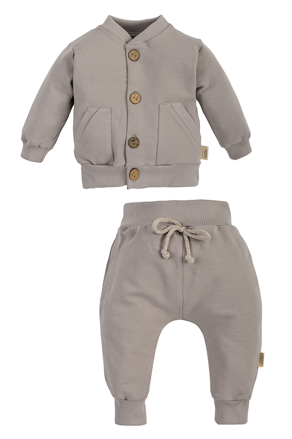 11196JS "Joy Stone" Dres niemowlęcy Makoma beżowy 