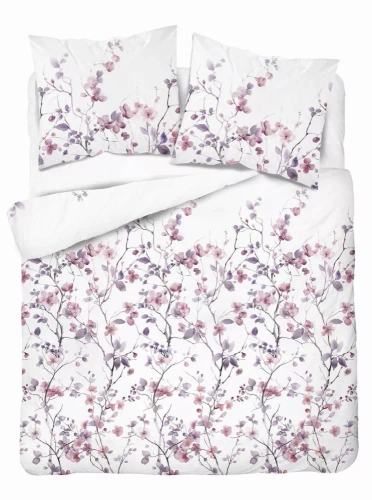 5490 B Pościel satynowa Detexpol Satin Stories biały | 100% bawełna, splot satynowy, zamek, opakowanie prezentowe