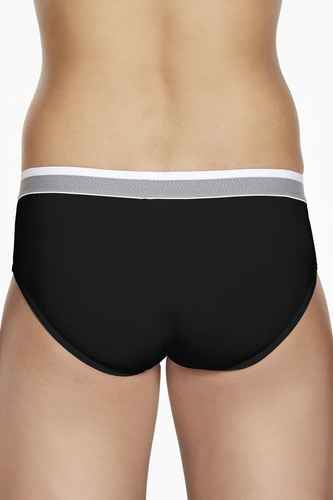 PCU 402 Pierre Cardin czarne – męskie slipy bawełniane klasyczne, wygodne na co dzień