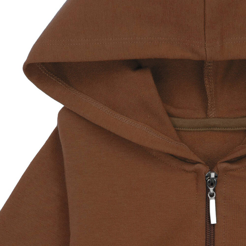 169546 Bluza dresowa z kapturem Nicol - brązowy