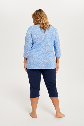 Jomala Piżama Damska 3/4 rękaw, 3/4 spodnie Italian Fashion