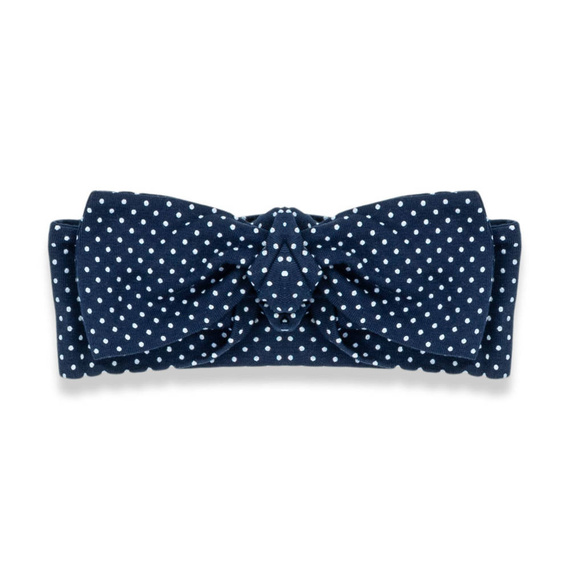 14188 Opaska z węzełkiem "Mix" Nicol - granatowy