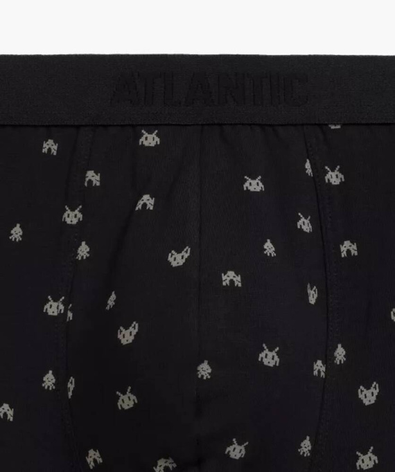 3MH-054 Bokserki męskie Atlantic - -czarny-grafitowy