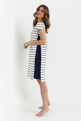 449 Koszula nocna Cana ecru – bawełniana, krótki rękaw, kobieca i wygodna