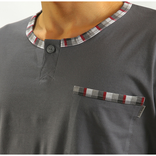 Jasiek Piżama Męska Sesto Senso - grafitowy