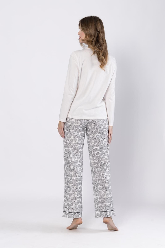 Baśka 1698 Piżama  Leveza czarna – klasyczna, dwuczęściowa, wygodna