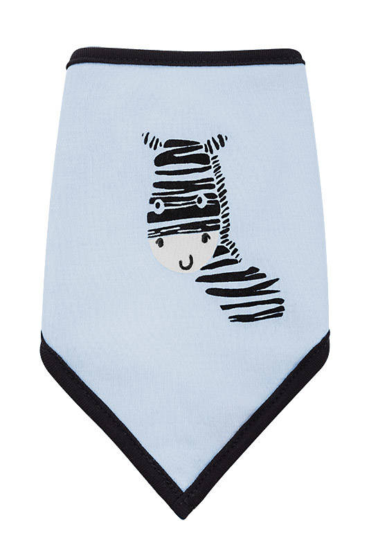 Apaszka chustka niemowlęca "Zebra" Terjan - niebieski