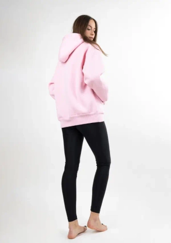 DK-K-B10 DKaren jasny różowy- komplet legginsów i bluzy damskiej, wygodny i stylowy