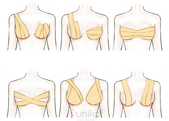 Boob Tape Taśma modelująca biust Unikat beżowy 