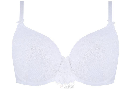 Melody full cup biustonosz usztywniany Unikat biały