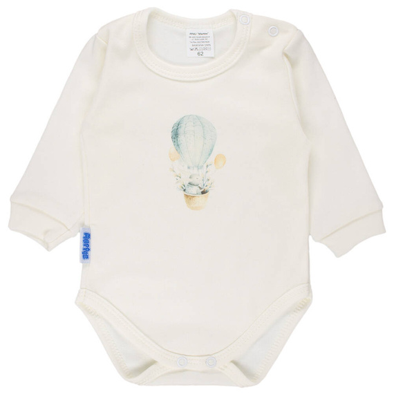 Wycieczka balonem body z długim rękawem Martex ecru