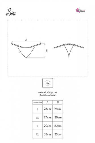 Siva LC 6065 Figi damskie LivCo Corsetti Fashion biały