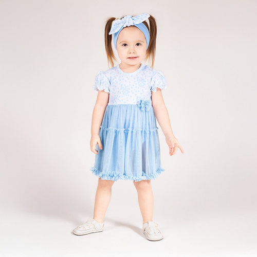 213159 Sukienko-body "Nelly" Nicol - niebieski