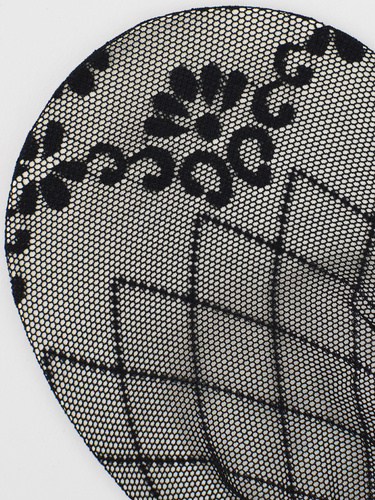 Skarpetki koronkowe SN034 Noviti bawełniana podeszwa komfort czarne