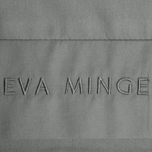 1C Elegant Pościel satynowa Eva Minge Eurofirany stalowy | Makosatyna 100% bawełna