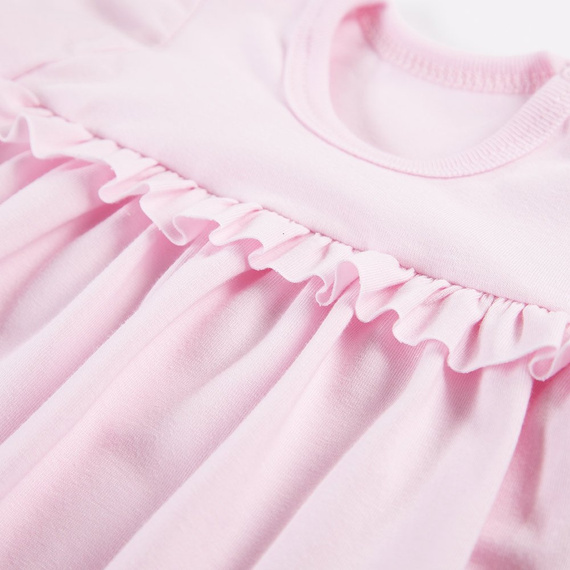 Nature Sukienko-body z krótkim rękawem Ewa Klucze - róż