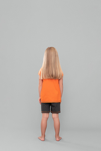 Blonde Piżama dziewczęca Italian Fashion - pomarańcz/ciemny melanż
