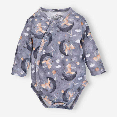 ABN-4620/LIS Space Tour Body kopertowe z bawełny organicznej Nini druk