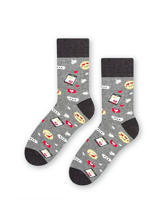 ART.039 Skarpetki młodzieżowe Steven 001 jeans melanż