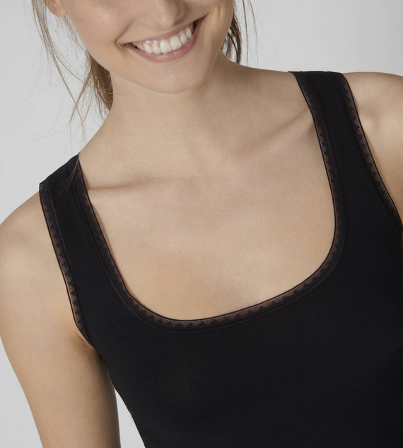 Koszulka typu tank top Sloggi go - black