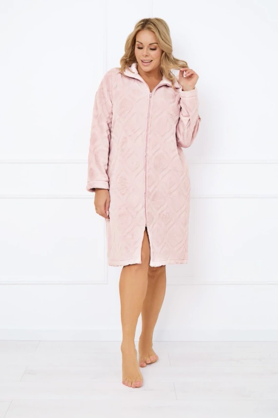 Arena Szlafrok damski Italian Fashion - pudrowy róż