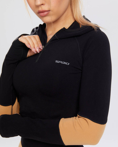 Adapt bluza sportowa damska Spaio iced coffee/black