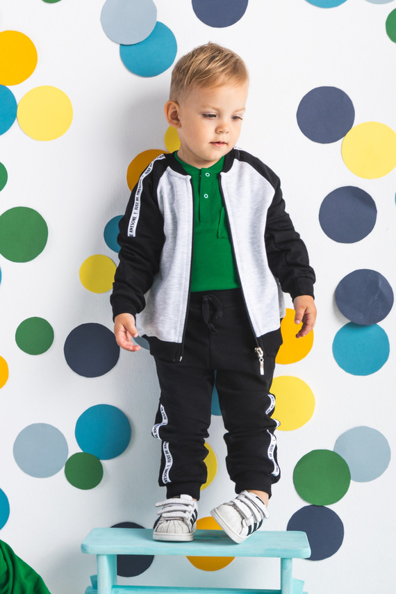 190278 Alex Spodnie dresowe Nicol - czarny