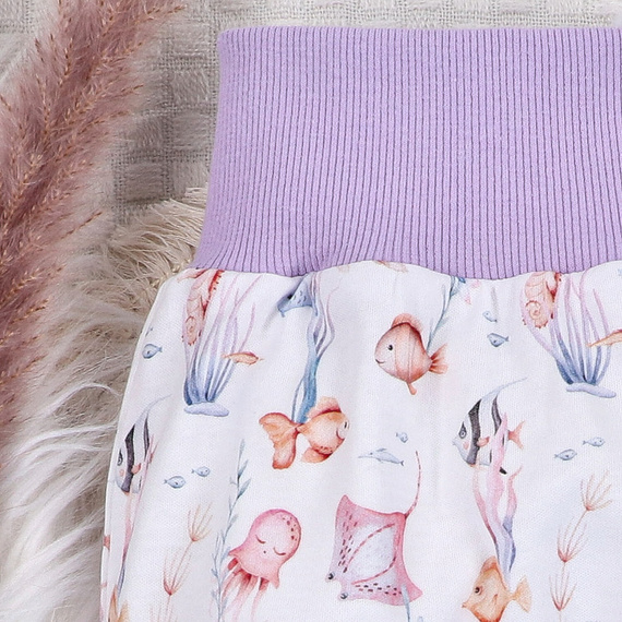 ABN-5484 Underwater World Półśpiochy z bawełny organicznej Nini 