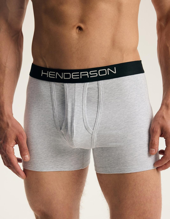 Bokserki Męskie Henderson 45473 Fade 2-Pak Bawełniane z Szeroką Gumą Logo