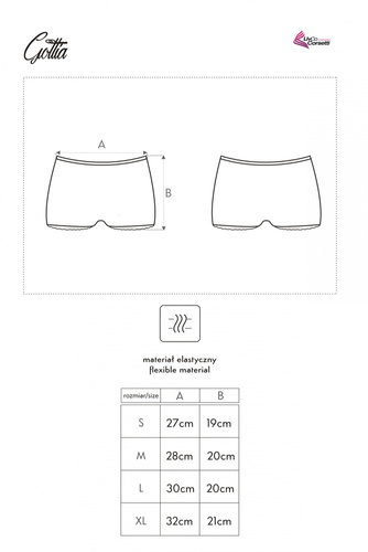 Gottia LC 6051 Szorty damskie LivCo Corsetti Fashion biały 
